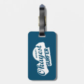 Étiquette À Bagage Worlds Okayest Surfer (Dos Vertical)