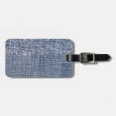 Étiquette À Bagage Worn Denim Jeans-Look (Devant horizontal)