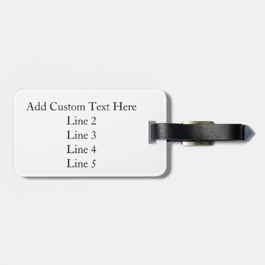 Étiquette À Bagage Worn Denim Jeans-Look (Dos horizontal)