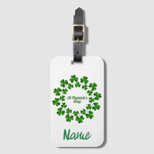 Étiquette À Bagage Wreath de la Saint Patrick Thunder_Cove