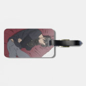 Étiquette À Bagage Wriothesal avec l'impact genshin chien Fanart sur  (Dos horizontal)