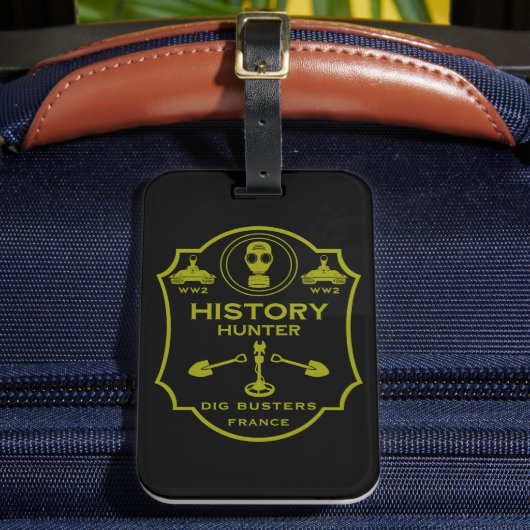 Étiquette À Bagage WW2 Trench Battlefield Metal Detecting Club (Insitu Rectoal 2)