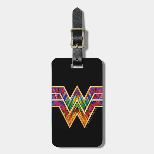 Étiquette À Bagage WW84 | Logo de Wonder Woman Kaleidoscope (Devant Vertical)