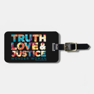 Étiquette À Bagage WW84 Truth Love & Justice Wonder Woman Cutout