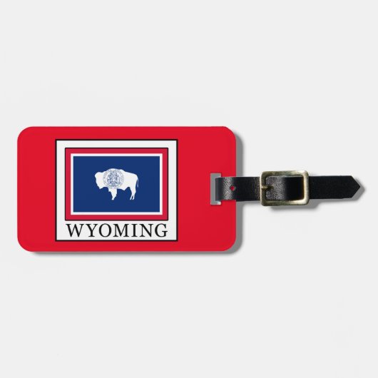 Étiquette À Bagage Wyoming (Devant horizontal)