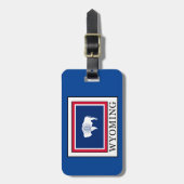 Étiquette À Bagage Wyoming (Devant Vertical)