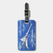 Étiquette À Bagage X-59 Avion à réaction supersonique à faible poussé (Devant Vertical)