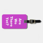 Étiquette À Bagage Y sommes-nous déjà ? (Devant horizontal)