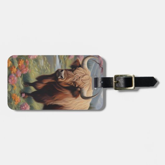 Étiquette À Bagage Yak (Devant horizontal)