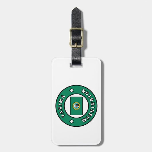 Étiquette À Bagage Yakima Washington (Devant Vertical)