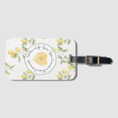 Étiquette À Bagage Yellow Lemons Fruit Lemonade (Devant Horizontal)