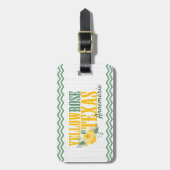 Étiquette À Bagage Yellow Rose of Texas - Single Rose (Devant Vertical)