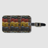 Étiquette À Bagage Yellow Ukuleles (Devant Horizontal)