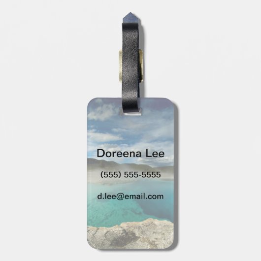 Étiquette À Bagage Yellowstone (Dos Vertical)