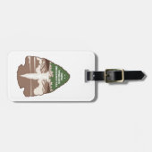 Étiquette À Bagage Yellowstone National Park Old Faithful Arrowhead (Devant horizontal)