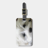 Étiquette À Bagage Yeux de chiot (Devant Vertical)