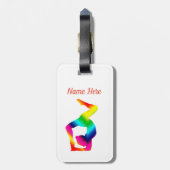 Étiquette À Bagage Yoga (Dos Vertical)