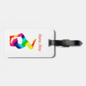 Étiquette À Bagage Yoga (Dos horizontal)