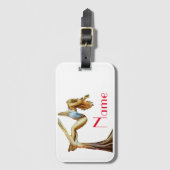 Étiquette À Bagage yoga aérien Thunder_Cove (Devant Vertical)