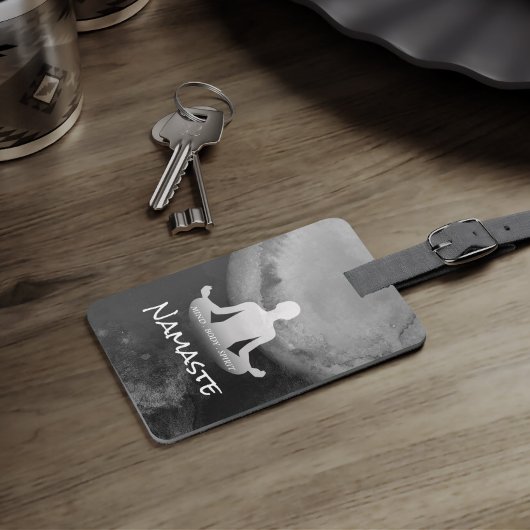 Étiquette À Bagage Yoga instructeur de méditation Sukhasana Pose Zen