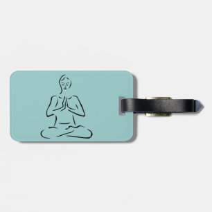Étiquette À Bagage Yoga Pose Design Bagages Tags
