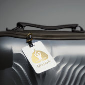 Étiquette À Bagage Yoga Studio Instructeur Méditation Pose Bodhi Leaf