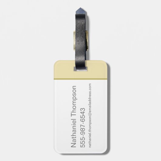 Étiquette À Bagage Yogi Bear Pique-nique Hammock Nap Time (Dos Vertical)