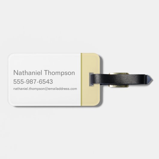 Étiquette À Bagage Yogi Bear Pique-nique Hammock Nap Time (Dos horizontal)