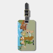 Étiquette À Bagage Yogi Ours et amis Accueil chaleureux (Devant Vertical)