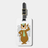 Étiquette À Bagage Yogi "Plus Intelligent Que L'Ours Moyen" (Devant Vertical)