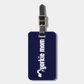 Étiquette À Bagage Yorkie Maman (Devant Vertical)