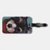 Étiquette À Bagage Yorkie Poo (Dos horizontal)