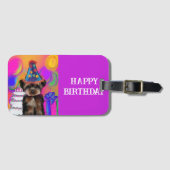 ÉTIQUETTE À BAGAGE YORKIE POO (Devant Horizontal)