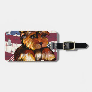 ÉTIQUETTE À BAGAGE YORKIE POO