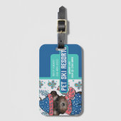 Étiquette À Bagage Yorkie Poo (Devant Vertical)