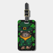 Étiquette À Bagage Yorkie Poo (Devant Vertical)