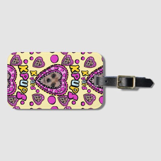 ÉTIQUETTE À BAGAGE YORKIES (Devant Horizontal)