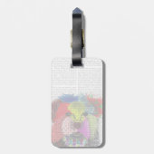 Étiquette À Bagage Yorkshire Terrier - Patchwork (Dos Vertical)