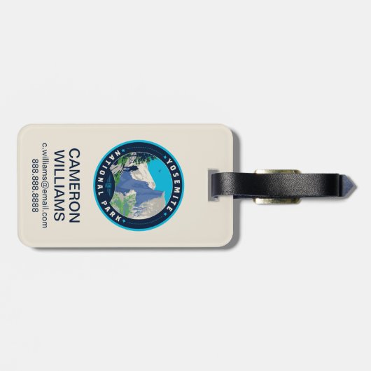 Étiquette À Bagage Yosemite National Park (Dos horizontal)