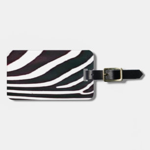 Étiquette À Bagage Zebra Black and White Stripes Imprimer