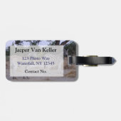 Étiquette À Bagage Zebra Twins Double Take Photo (Dos horizontal)