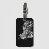 Étiquette À Bagage Zèbre (Devant Vertical)