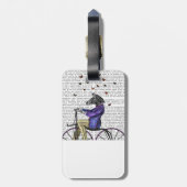 Étiquette À Bagage Zèbre À Vélo (Dos Vertical)