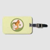 Étiquette À Bagage Zen Capybara Yin Yang (Devant Horizontal)