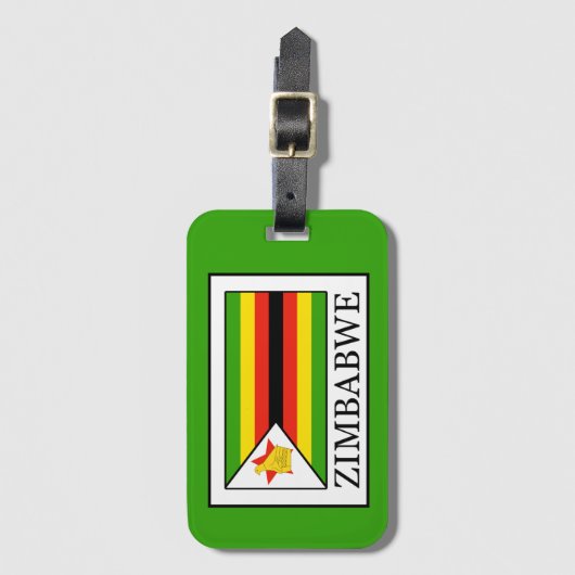 Étiquette À Bagage Zimbabwe (Devant Vertical)