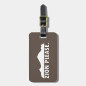 Étiquette À Bagage Zion National Park Utah S'Il Vous Plaît (Devant Vertical)