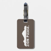 Étiquette À Bagage Zion National Park Utah S'Il Vous Plaît (Dos Vertical)