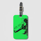 Étiquette À Bagage Zip IT ! - Zipline Rider (Devant Vertical)