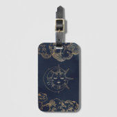 Étiquette À Bagage Zodiac, Astrologie, Poster Moon Sun Stars Téléphon (Devant Vertical)