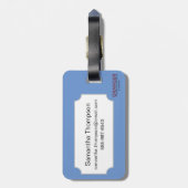 Étiquette À Bagage Zodiaque : Balance en couleurs (Dos Vertical)